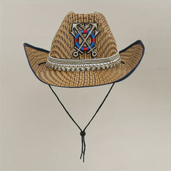 Men's Sunshade Straw Hat Large Edge Outdoor Beach Hat
