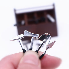 Toy House Decoration Dollhouse Mini Garden Repair Alloy Tool Model Ornament