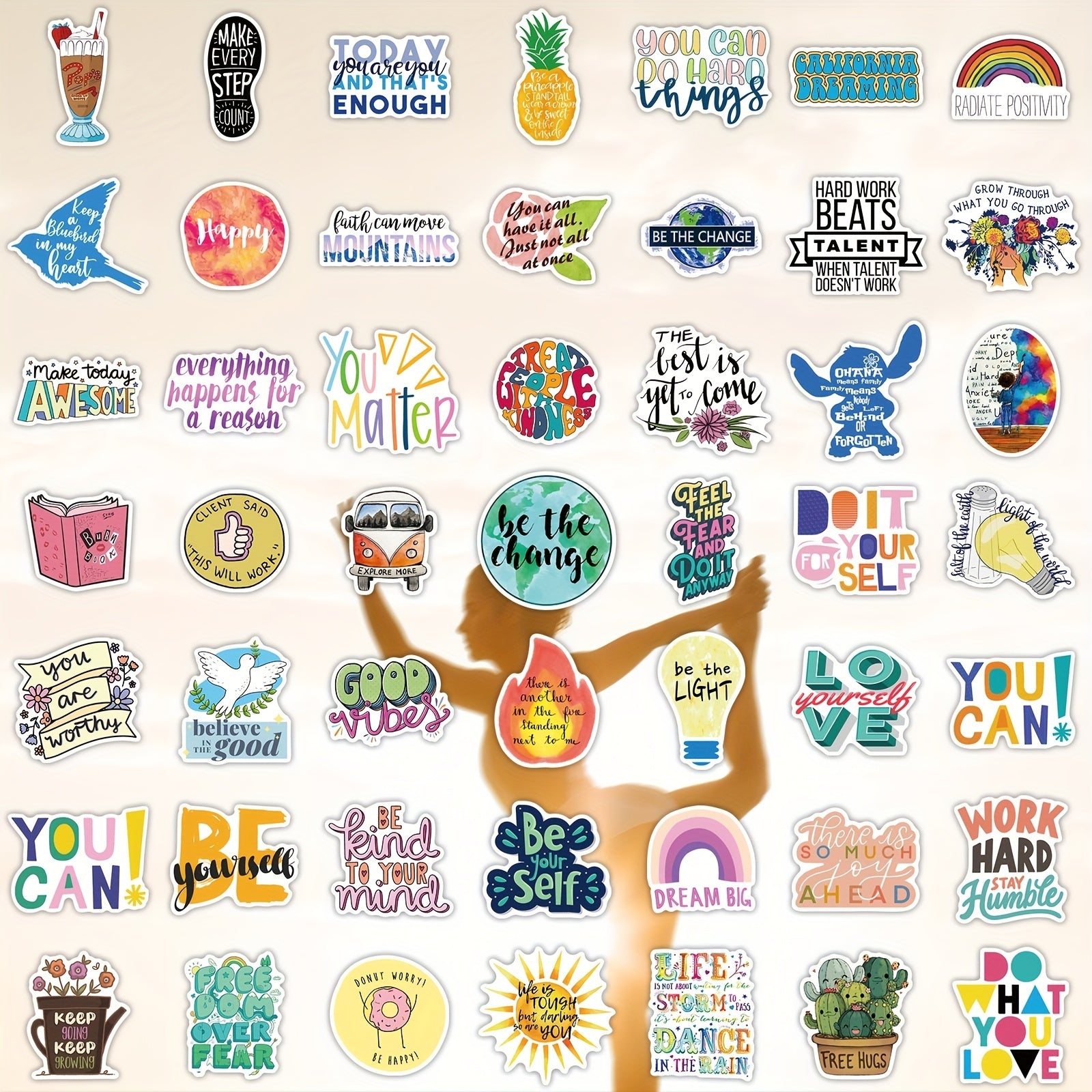 200pcs Fitness Gym Workout Stickers for Planners & Journals Girls Teens