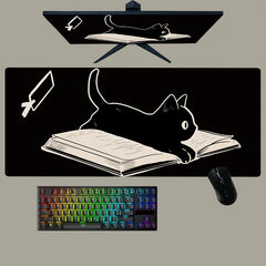 Cat Mouse Pad Oversized Office Wrist Support Desk Pad Cartoon Pattern