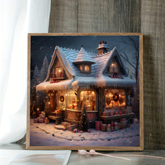 5D DIY Christmas Shop Diamond Painting Art Kit - 30x30cm