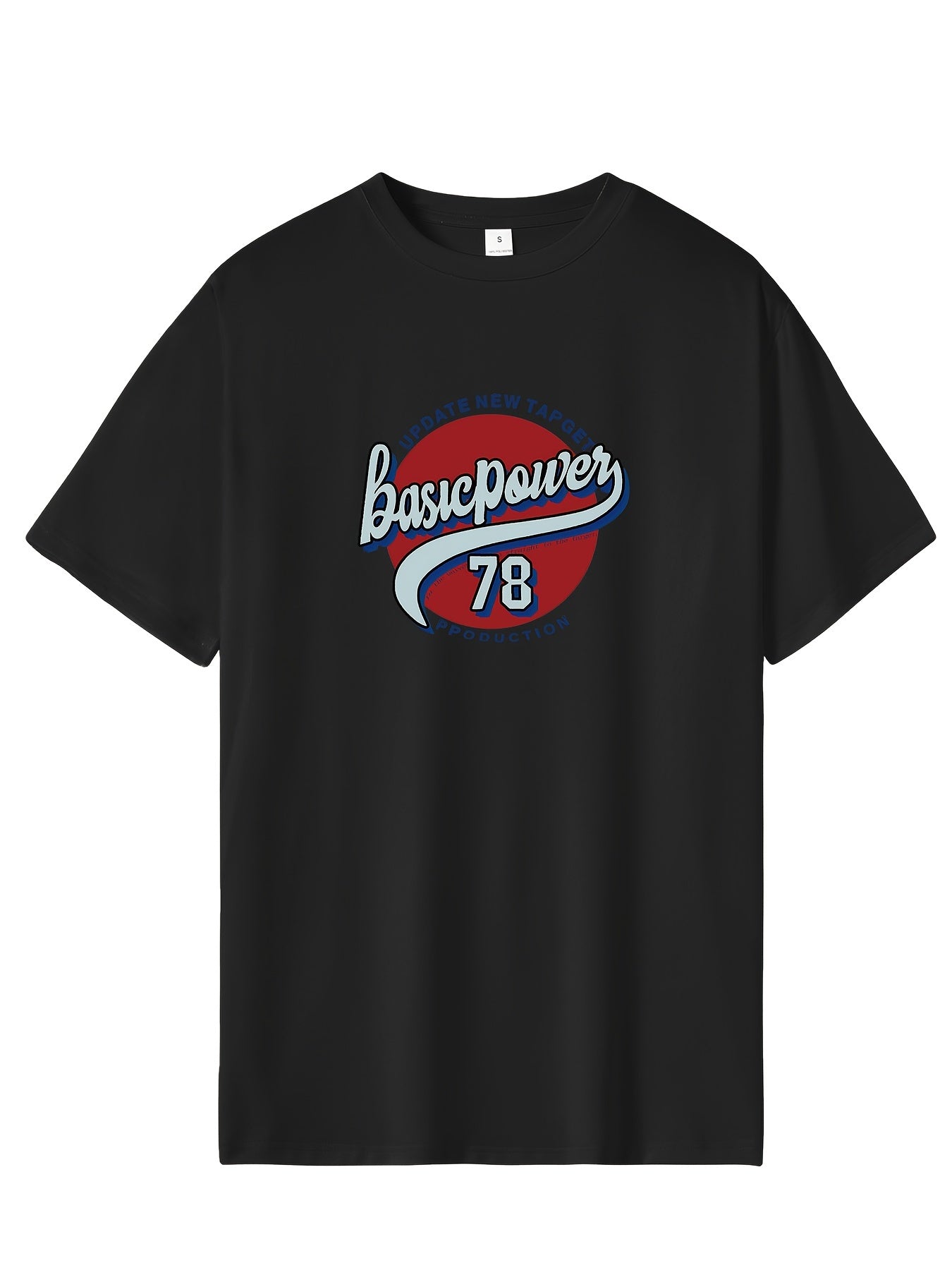 Letter Pattern Print Men's Graphic Tee - Summer Outdoor Top Gift