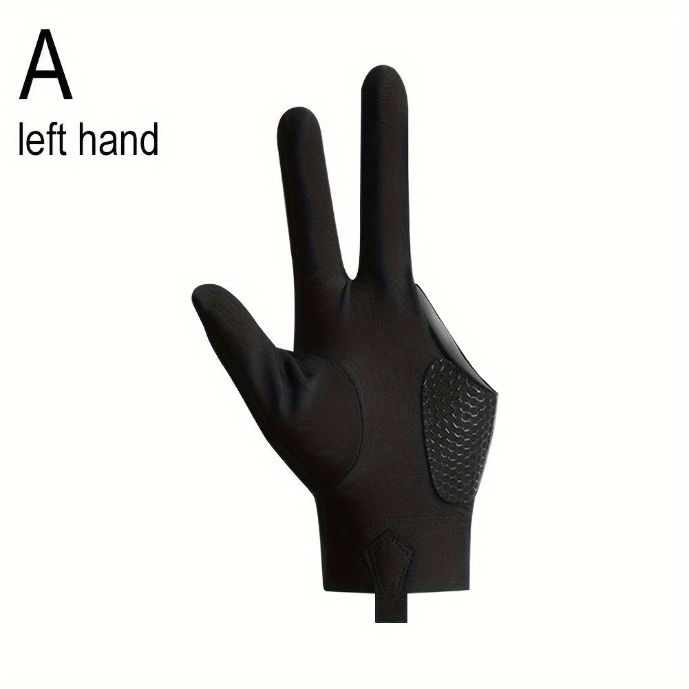 1 Pair Professional Three Finger Billiard Gloves