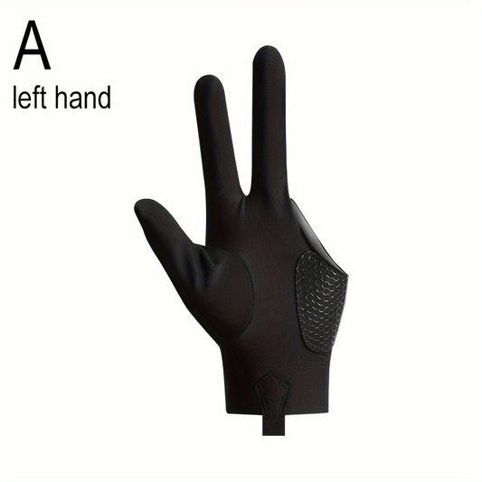 1 Pair Professional Three Finger Billiard Gloves