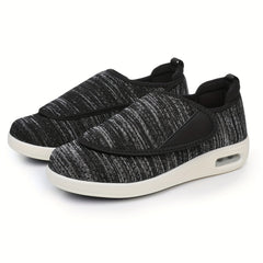 Striped Women's Diabetic Walking Shoes Non Slip Easy Wear Hand Wash or Dry Clean