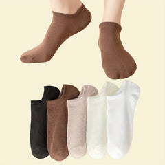 5 Pairs Soft Lightweight Low Cut Socks Women's Stockings