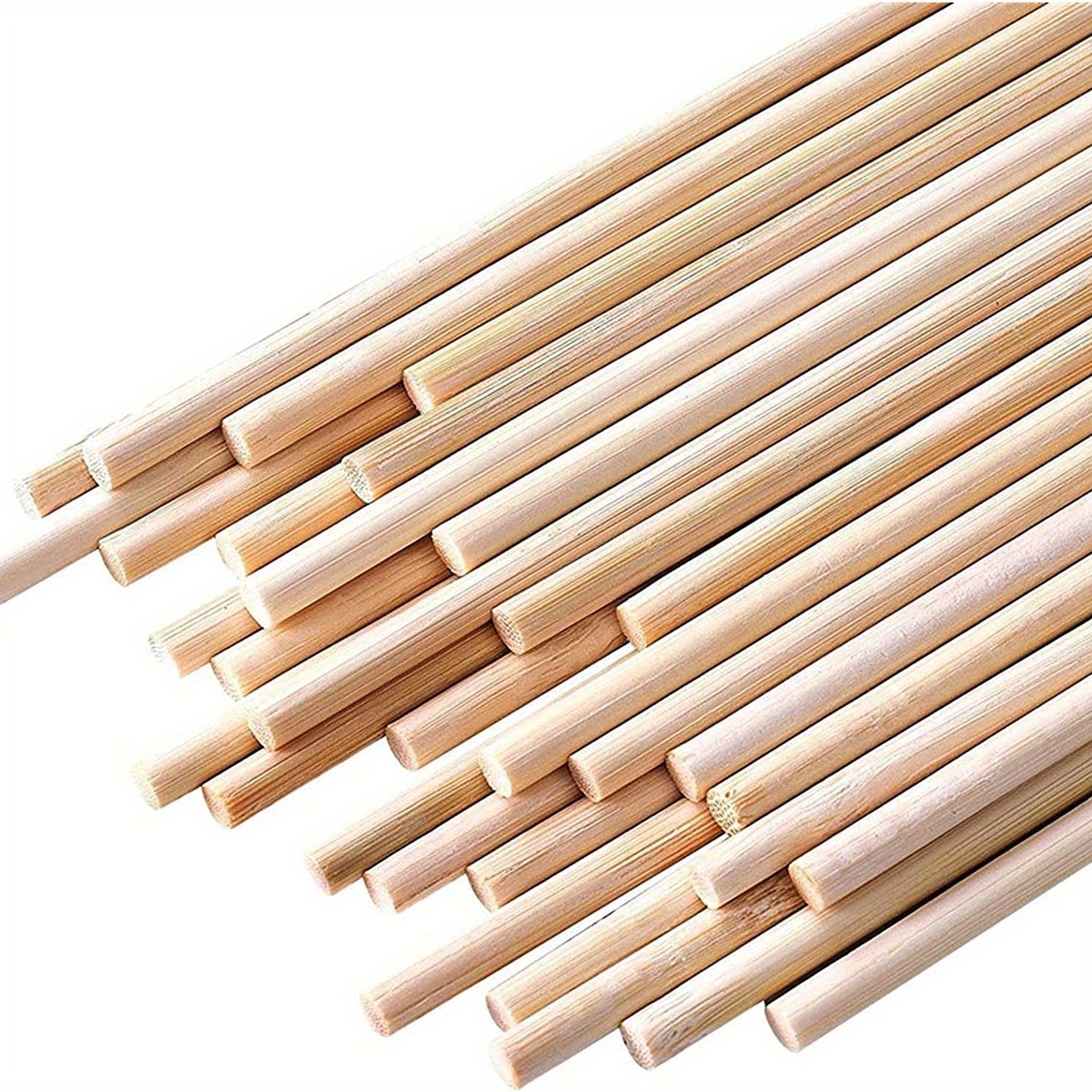 100pcs Wooden Dowel Sticks for Pennants Weddings Parties Toy