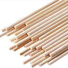 100pcs Wooden Dowel Sticks for Pennants Weddings Parties Toy