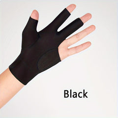 1pc Billiard Three finger Gloves Cotton Non slip Pool Gloves For Left Hand