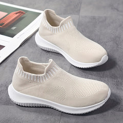 Women's Slip on Sock Sneakers Lightweight Breathable Flat Shoes