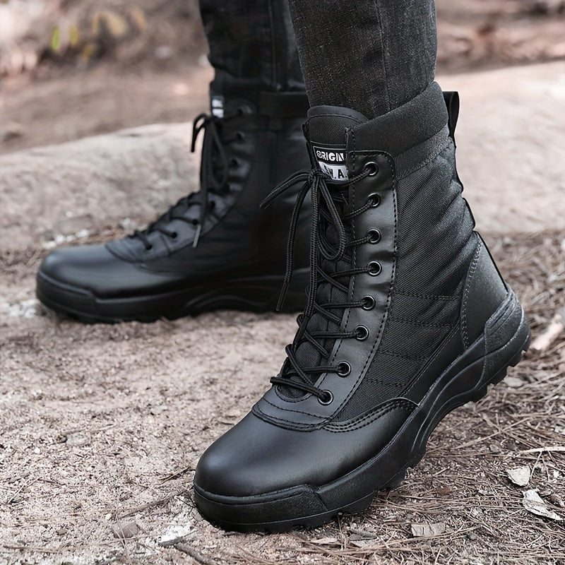 Men's Zipper Tactical Boots Anti-skid Lightweight for Training