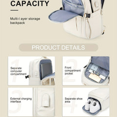 Large Capacity Travel Backpack Carry on Layer Luggage Daypack Preppy Laptop Scho