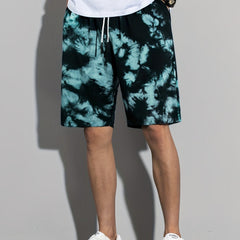 Men's Tie Dyed Shorts for Summer Workouts