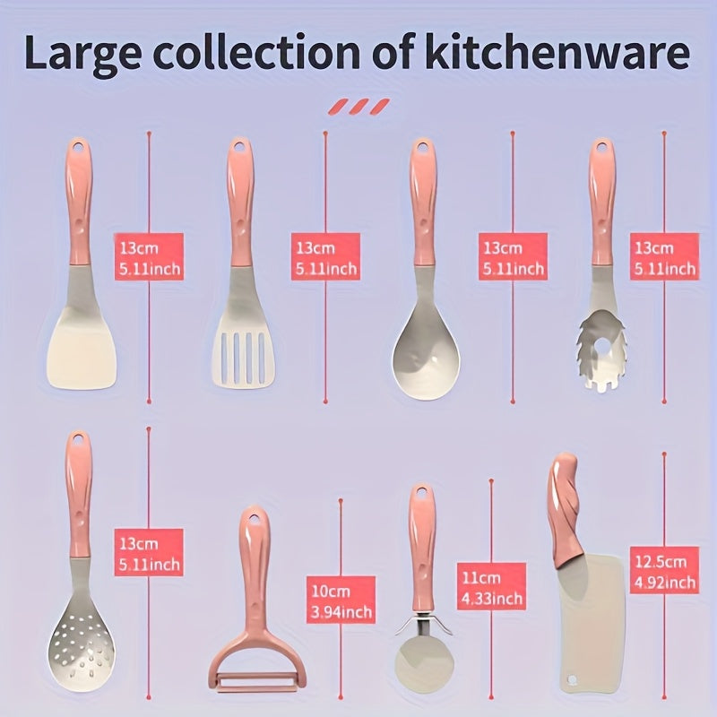 Kids Pretend Play Kitchen Toy Realistic Cooking Set