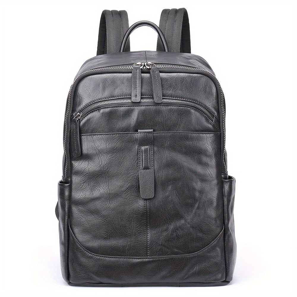 Casual Leather Backpack 35 56 Cm Laptop Bag Lightweight