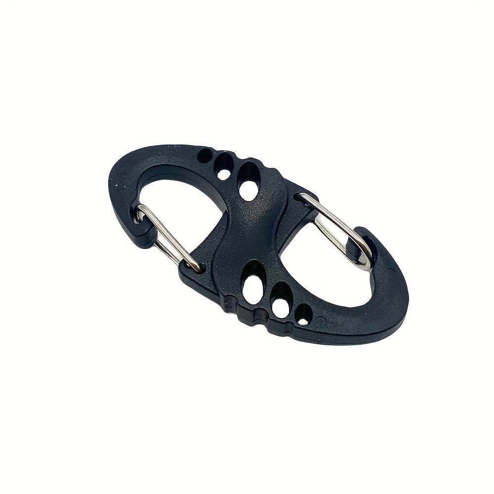 15pcs Dbl Headed S Hook Buckle Backpack Keychain for Camping