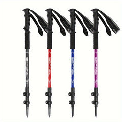Telescopic Trekking Stick Aluminum Outdoor Hiking Climbing Travel