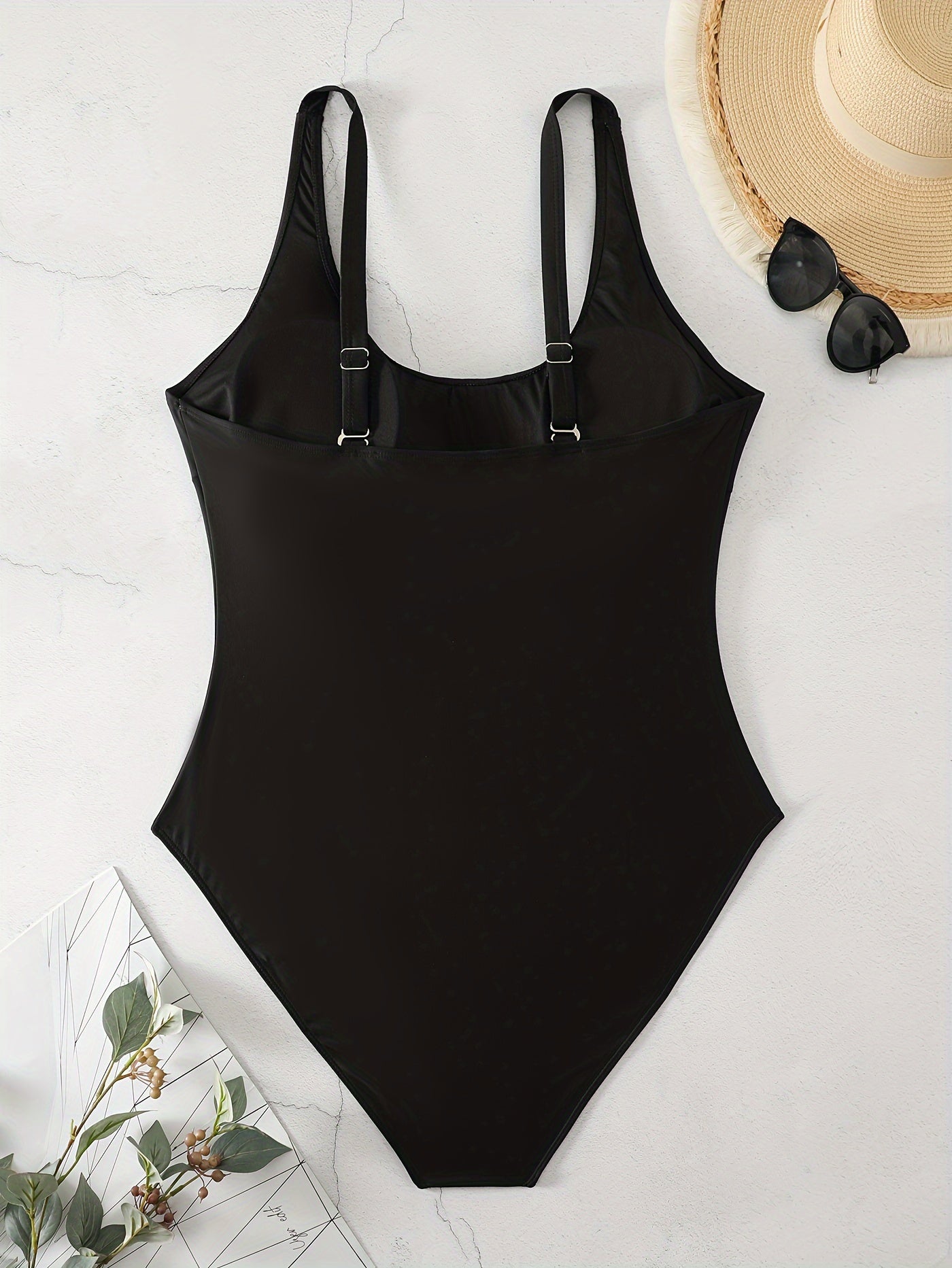 One Piece Swimsuit Women's Scoop Neck Bathing Suit
