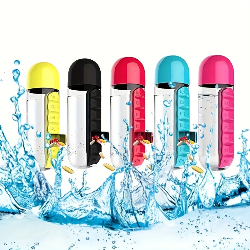 Outdoor Portable Water Bottle With Medicine Box