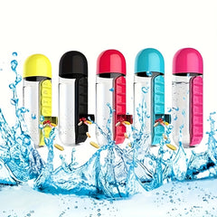 Outdoor Portable Water Bottle With Medicine Box