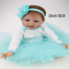 50 cm Reborn Baby Dolls Vinyl, Realistic Lifelike Reborn Babys Doll