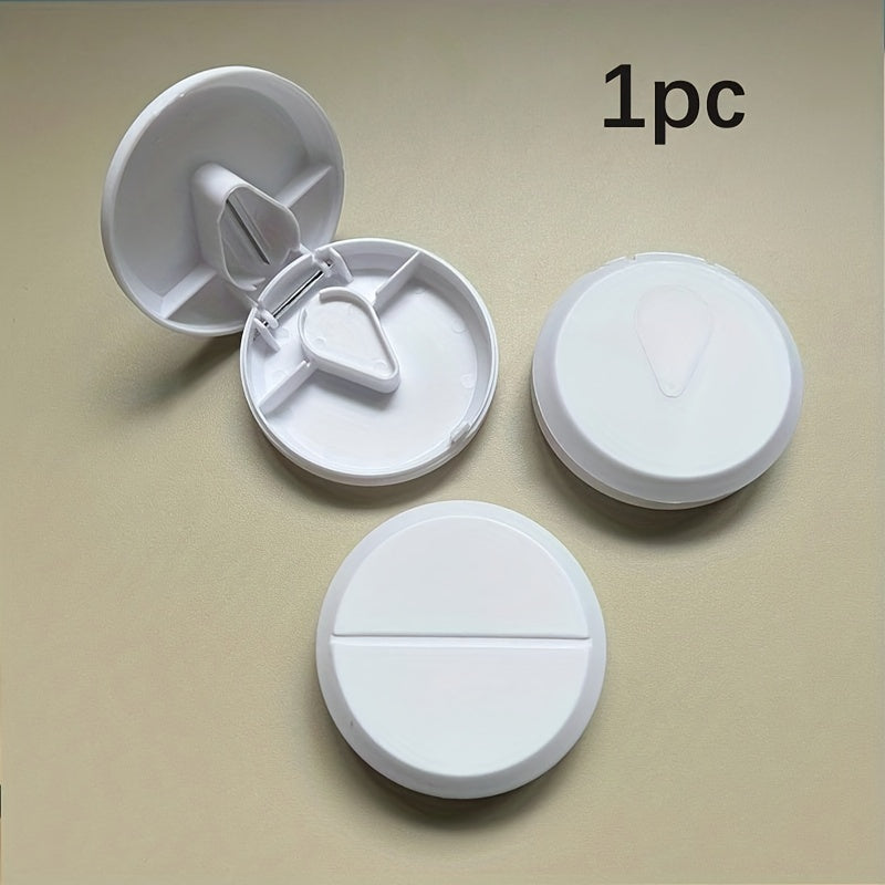 Portable Pill Cutter Splitter Storage Medicine Compartment Box Travel Case