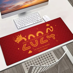 New Year Dragon Print Tableware Drying Pad Soft Drainage Anti Slip Pet Pad