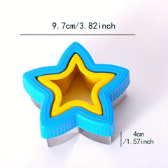 Sandwich Cutter & Sealer Set, Stainless Steel with Plastic Cookie Cutters