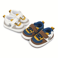 Cheerful Baby Boys Mesh Sneakers Lightweight Walking Shoes
