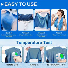 Cooling Towel Soft Breathable Microfiber Towel For Yoga Sport Running Gym