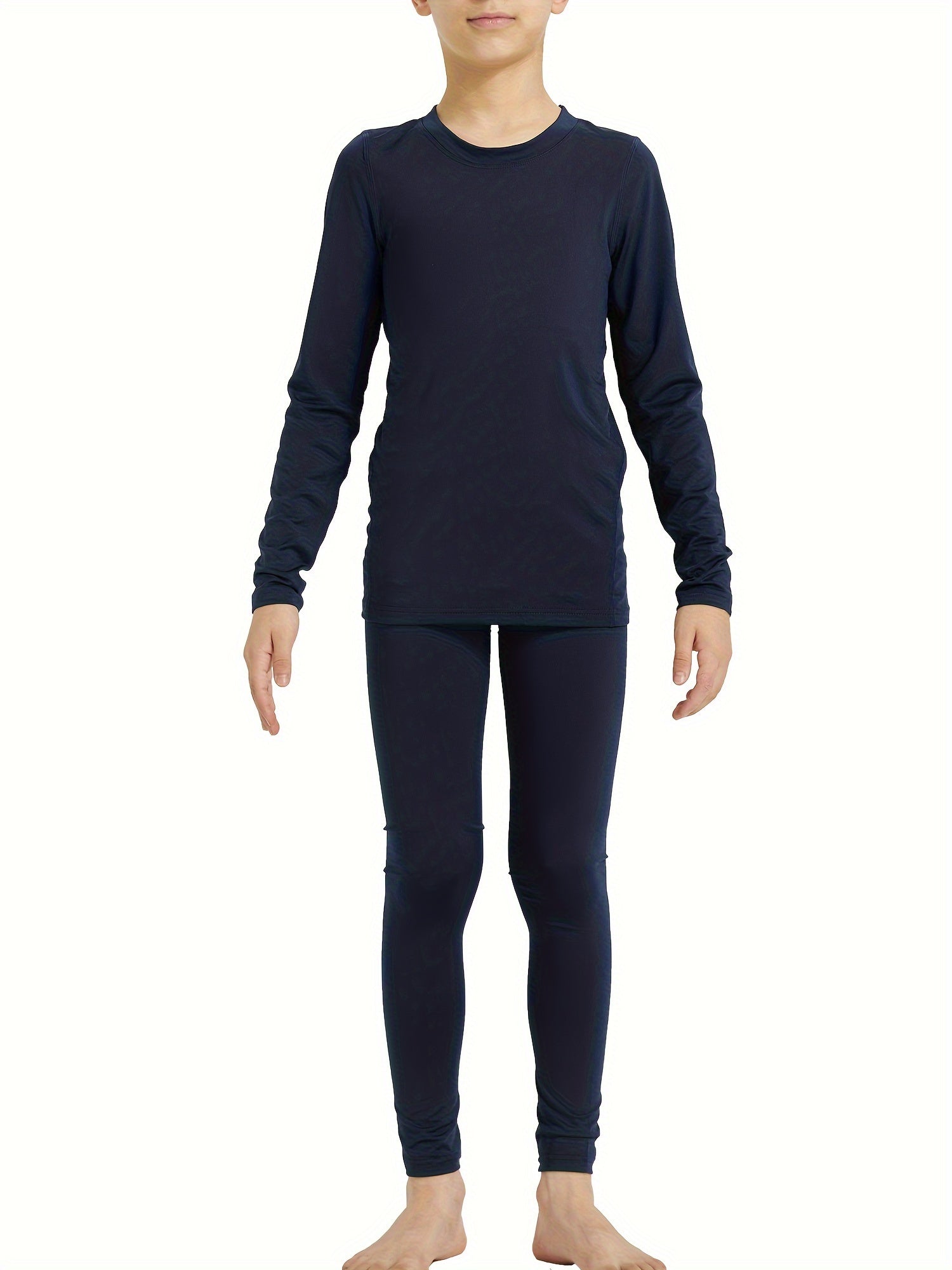 Boys 2pcs Underwear Set Quick Drying Bodycon Shirt Pants