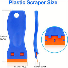 Plastic Razor Scraper Double Edge Blade Tool for Adhesive Remover