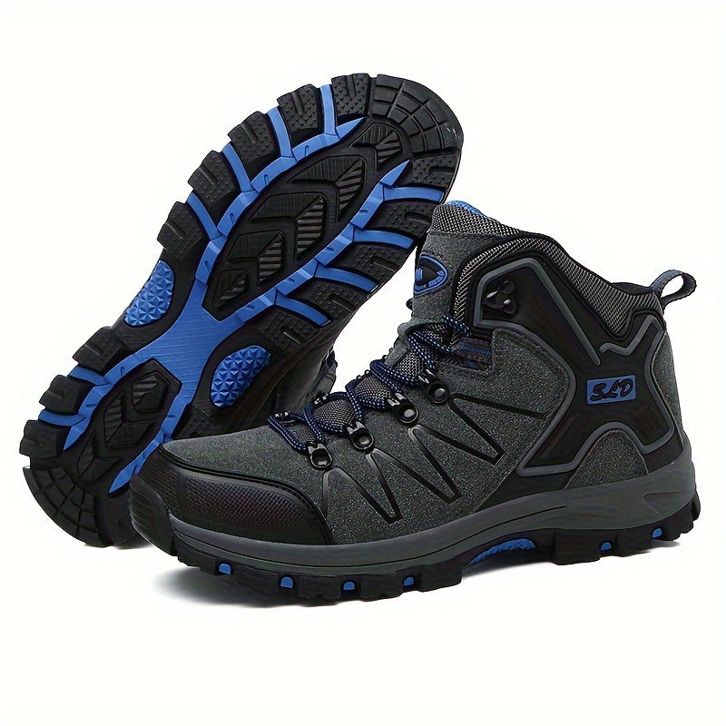 Men's High Top Hiking Boots Non Slip Lace Up Shoes
