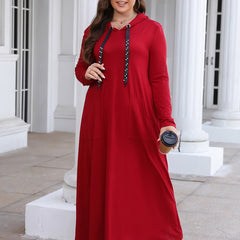 Maxi Hooded Sweatshirt Dress