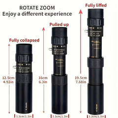 Portable Telescope w/ Phone Stand & Tripod - Outdoor Concert Camping