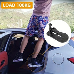 Foldable Car Door Step Auxiliary Foot Pedal Safety Hammer