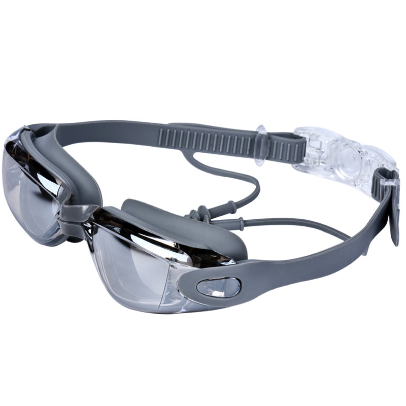 Electroplated Swimming Goggles Set - Waterproof & Anti Fog