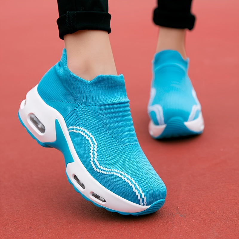 Women's Mesh Slip on Walking Shoes Air Cushion Sneakers