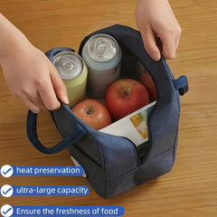 Reusable Aluminum Foil Cooler Tote Bag for Office Work School Picnic Beach