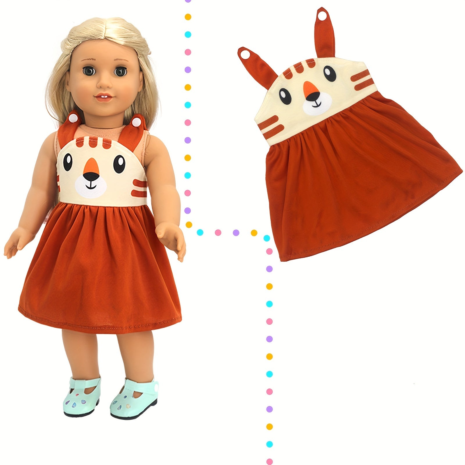 Rainbow Series Doll Clothes For 45-72 Cm Dolls