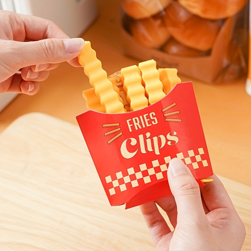 12pcs French Fries Sealing Clips Fresh Keeping Snack Clips