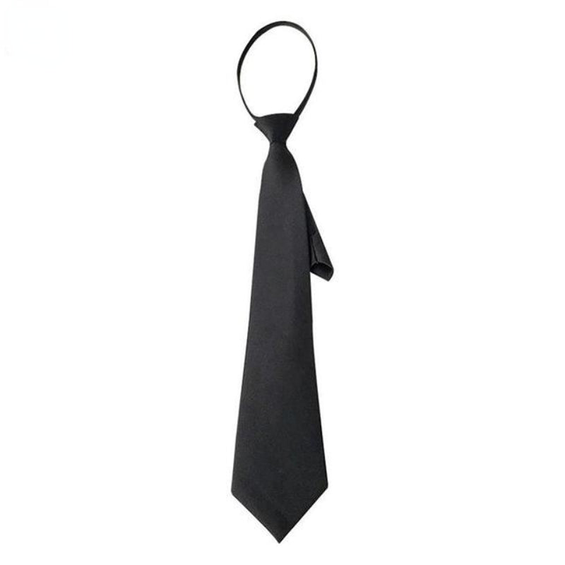 Wide Zipper Tie Graduation Team Safety Student Tie
