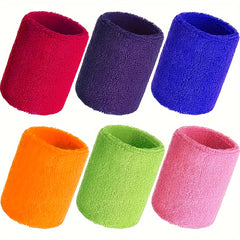 2pcs Sports Wrist Bands Sweat Absorbing Wrist Protectors