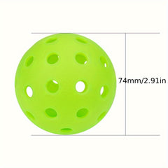 HUAEN 6pcs Outdoor 40 Hole Pickleballs High Durable Indoor USAPA Pickleball Ball