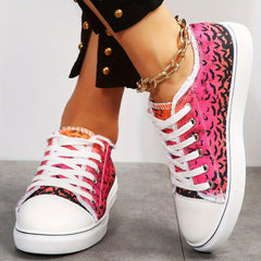 Women's Print Low Top Flat Shoes Lightweight Sport Shoes