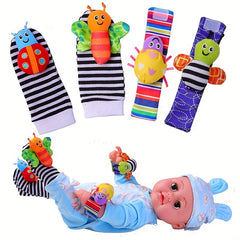 Baby Wristband Watch & Socks Animal Plush Toy