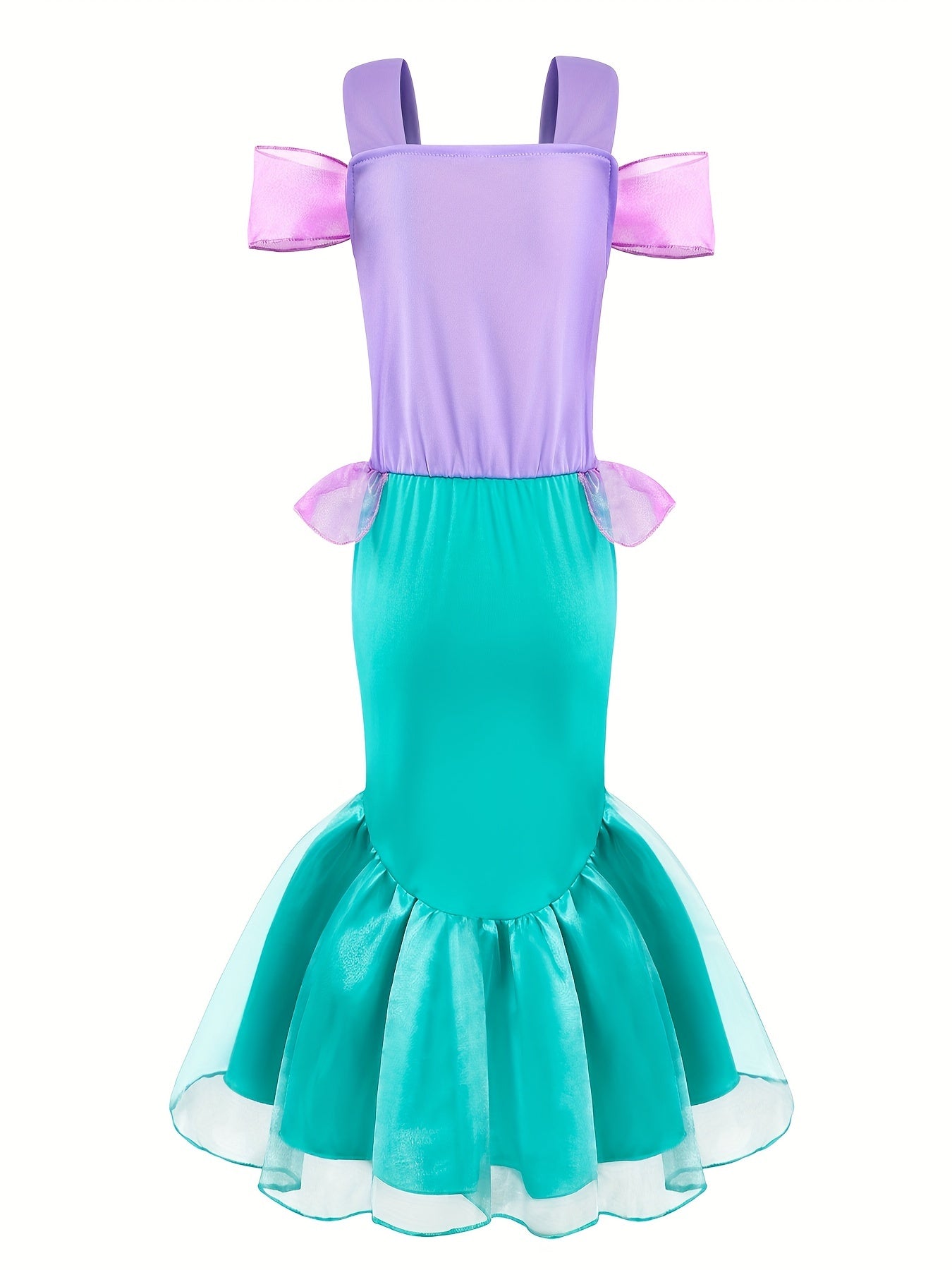 Girls Mermaid Princess Dress Costume Dress Up Party Outfit