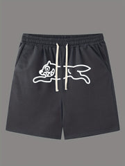 LOS ANGELES Print Men's Street Style Shorts