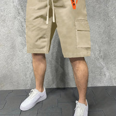 Men's V & 22 Graphic Casual Sports Shorts