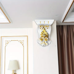 European Door Head Decoration PU Beam Joist Column Gypsum Roman Column Capital